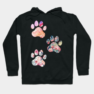 Floral Paw Print Trio Hoodie